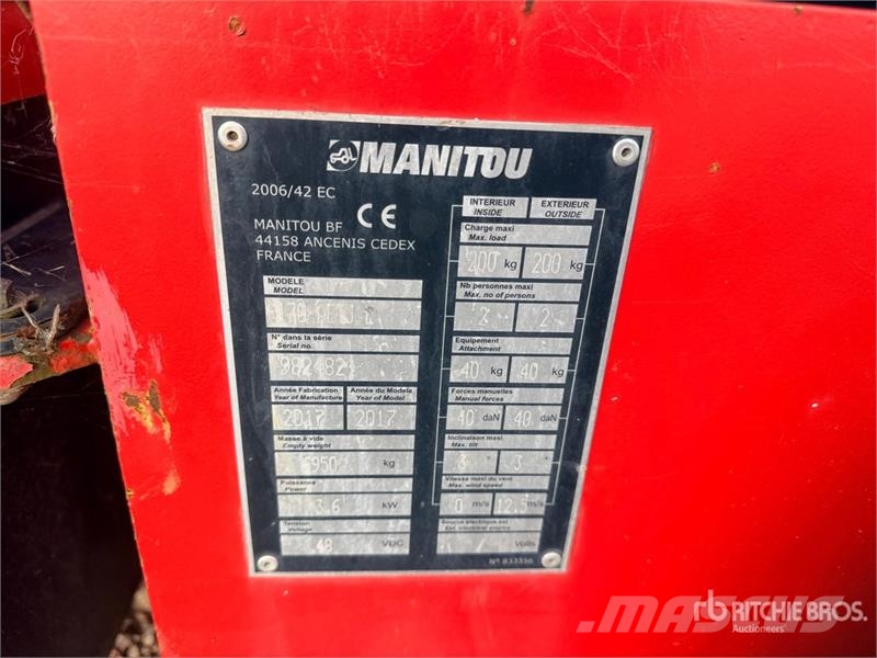 Manitou 170 AETJ L 2WD Electric Nacelle Articulee Articula Ανυψωτήρες με αρθρωτό βραχίονα
