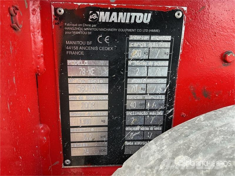 Manitou 78XE Electric Scissor Lift رافعات مقصية الشكل