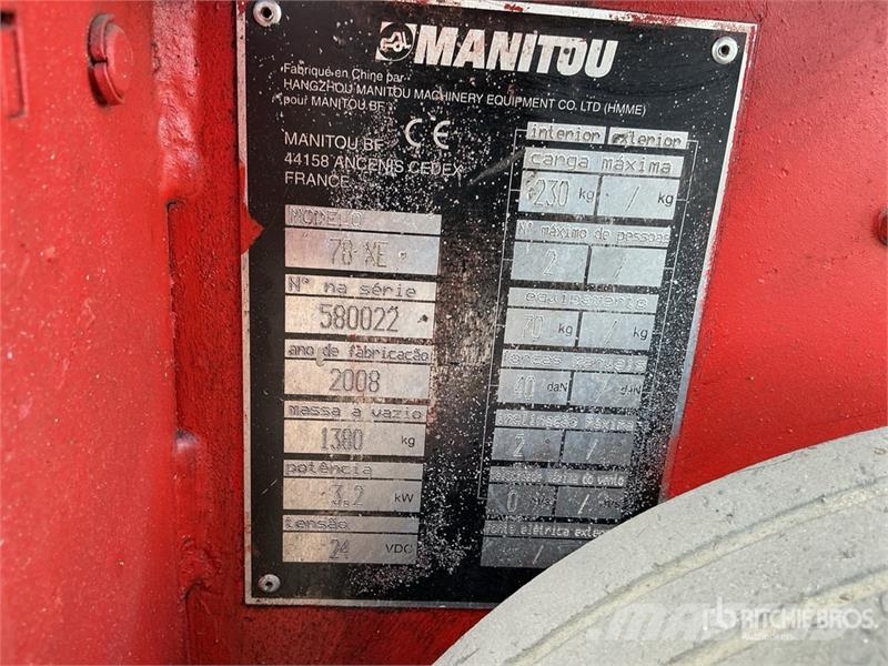 Manitou 78XE Electric Scissor Lift رافعات مقصية الشكل