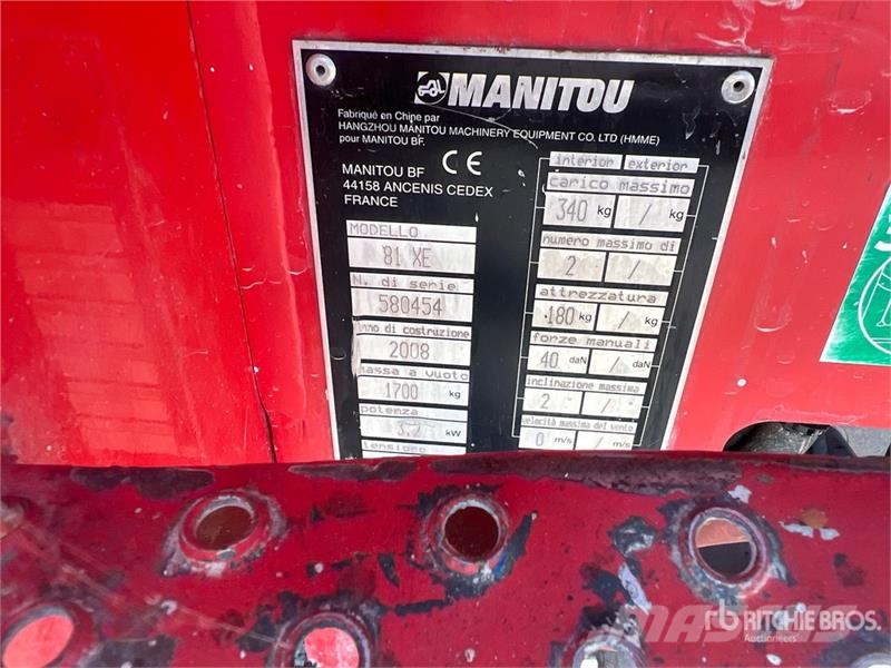 Manitou 81XE Scissor Lift Saxlifte