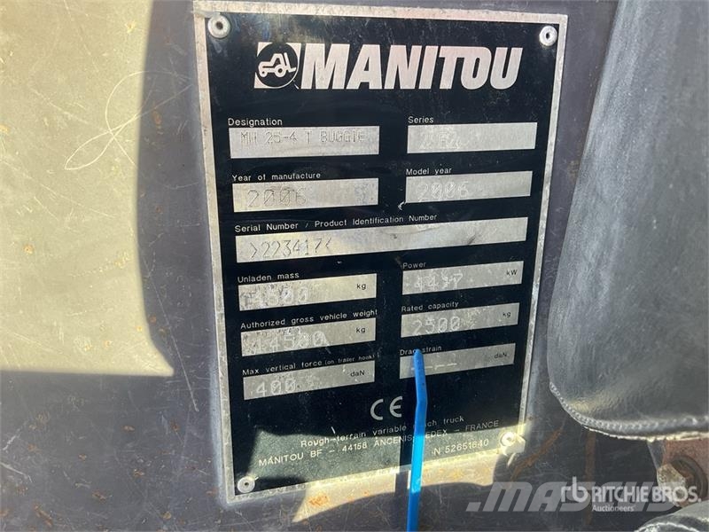 Manitou MH25-4 2500 kg Forklift Viličari - ostalo