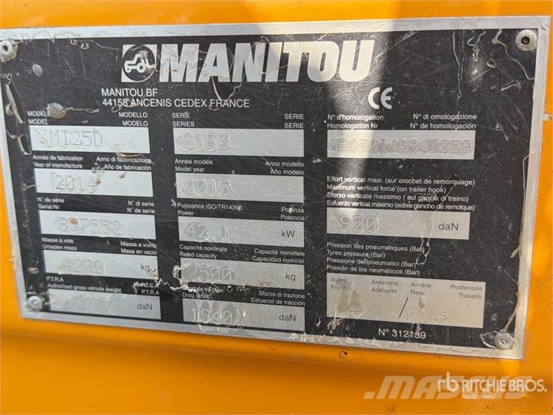 Manitou MI25D 2500 kg Forklift Other