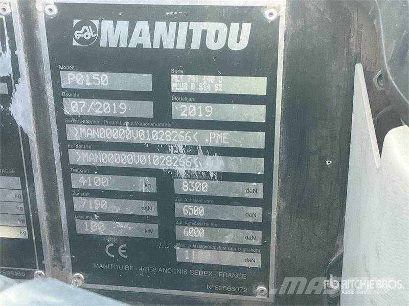 Manitou MLT741-140 V Plus Telehandler Teleskopiskie manipulatori
