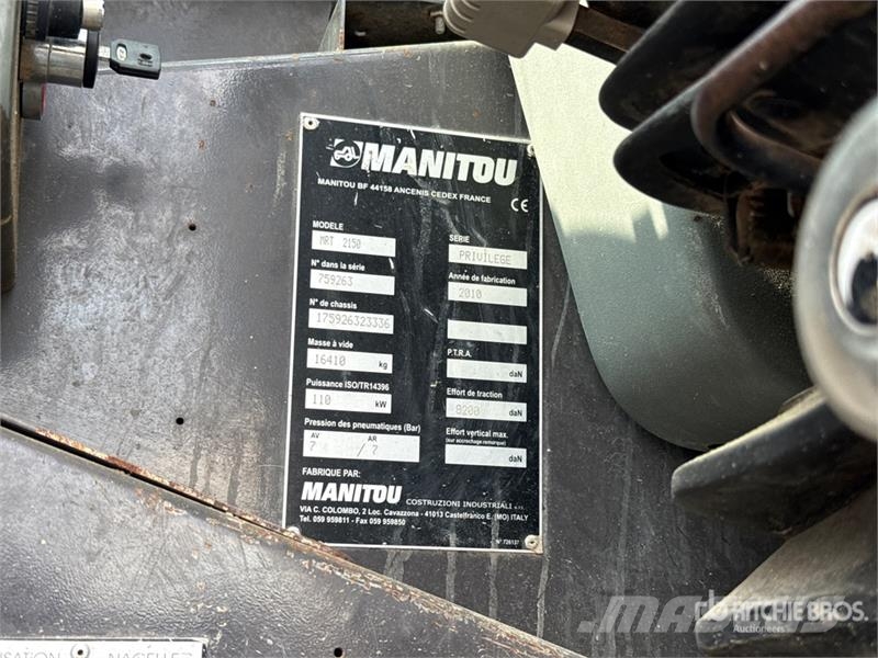 Manitou MRT2150 Privilege Telehandler Teleskoplastare