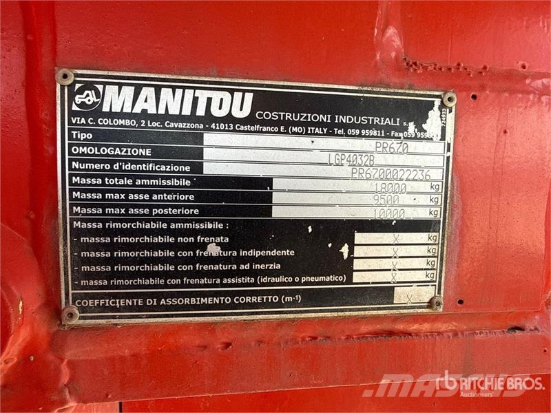 Manitou MRT2540 Teleskopické manipulátory