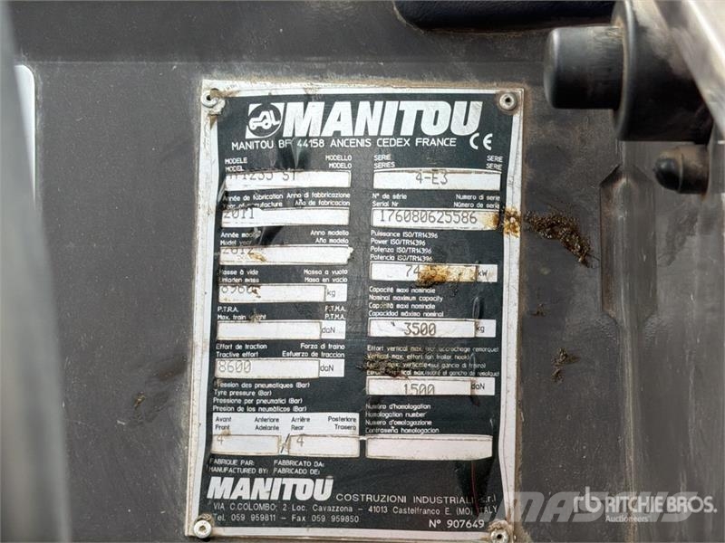 Manitou MT1235ST Telehandler مناولات متداخلة