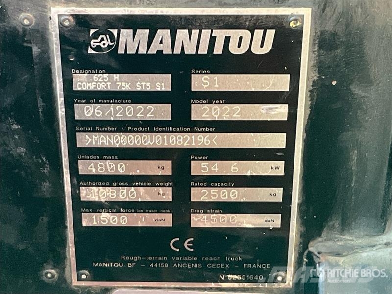 Manitou MT625 Telescopic handlers