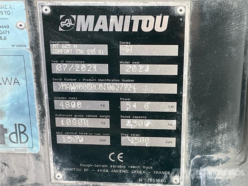 Manitou MT625 Teleskopski viličarji