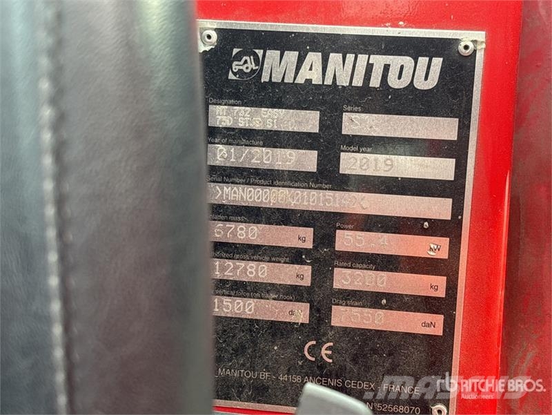 Manitou MT732 مناولات متداخلة