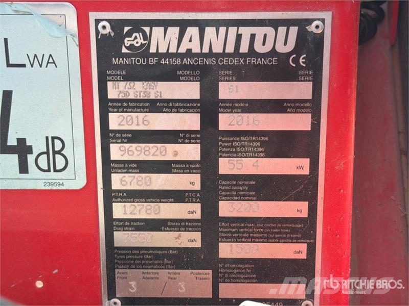 Manitou MT732 مناولات متداخلة
