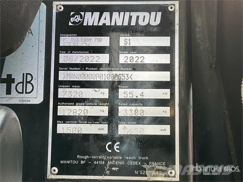 Manitou MT933 Telehandler Teleskoplader