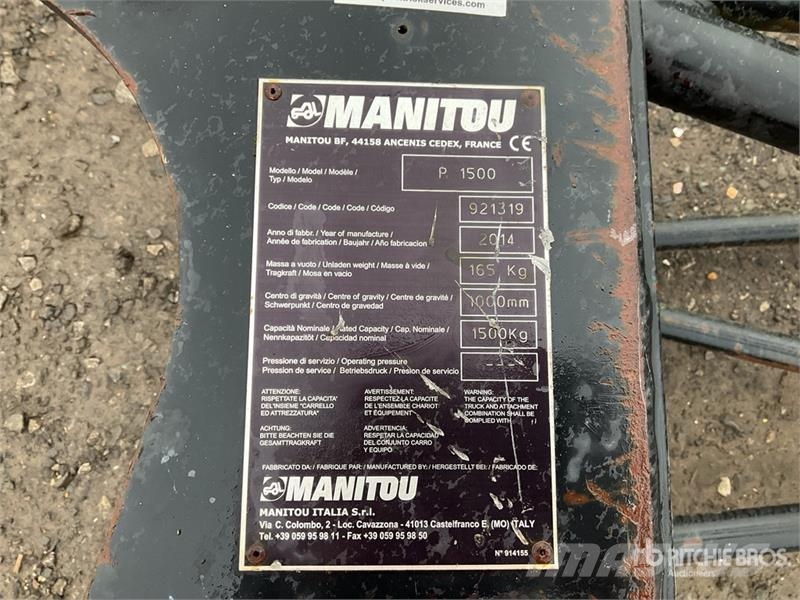 Manitou P1500 مكونات أخرى