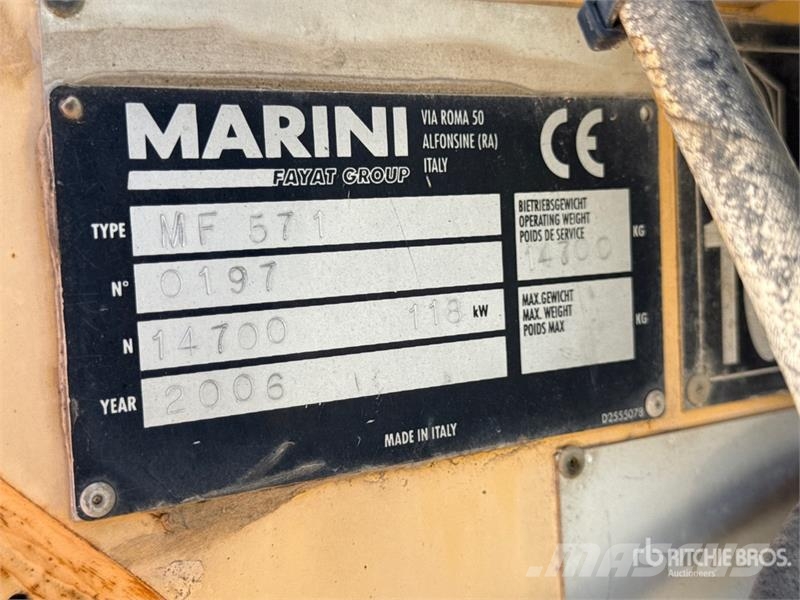 Marini MF571 Asphalt Paver Asfaltudlæggere