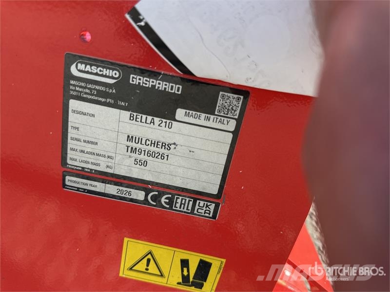 Maschio Gaspardo Bella 210 Mulcher Attachment (Unused) Metsamultšerid