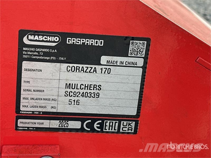 Maschio Gaspardo CORAZZA 170 Mulcher Attachment (Unused) Forstmulcher