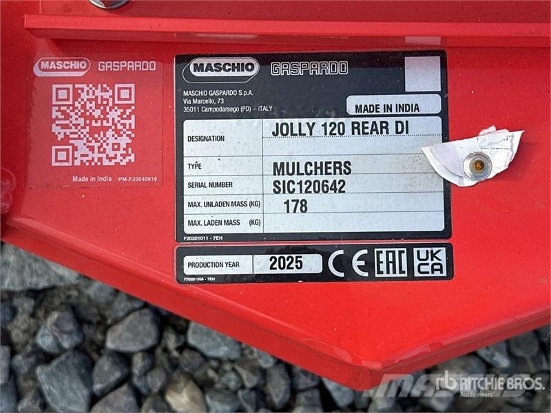 Maschio Gaspardo JOLLY 120 Finishing Mower (Unused) Reuna-alueiden ja karheikkojen leikkurit