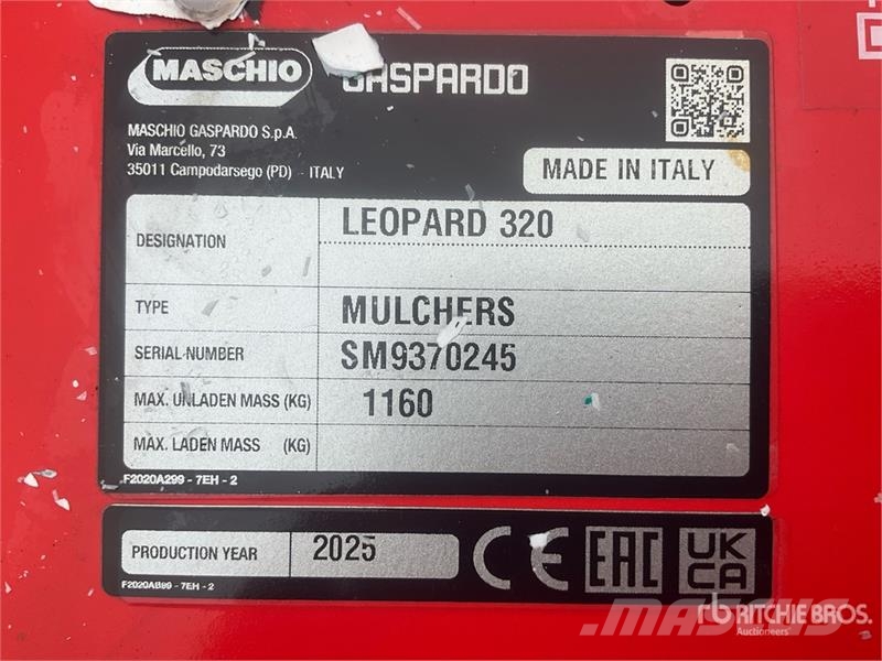 Maschio Gaspardo Leopard 320 Flail Mower (Unused) Косилки