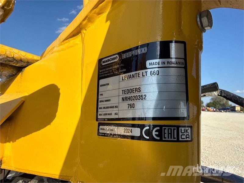 Maschio Gaspardo LEVANTE LT660 Hay Tedder (Unused) Rakes and tedders