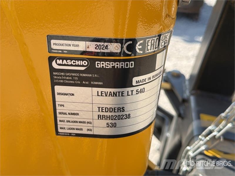 Maschio Gaspardo LEVANTE LT540 Hay Tedder (Unused) Грабли-ворошилки