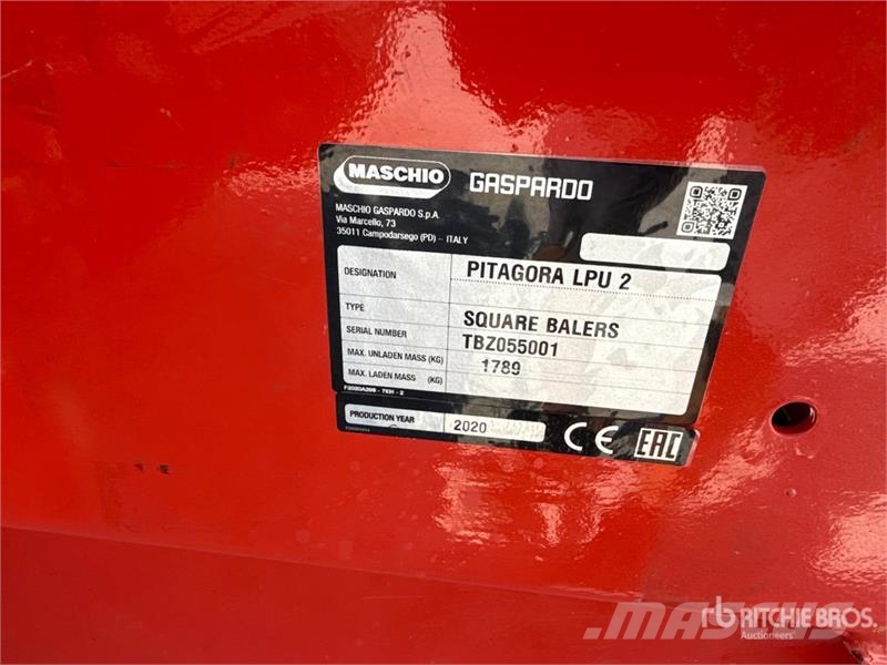 Maschio Gaspardo Pitagora Square Baler Vierkante balenpers