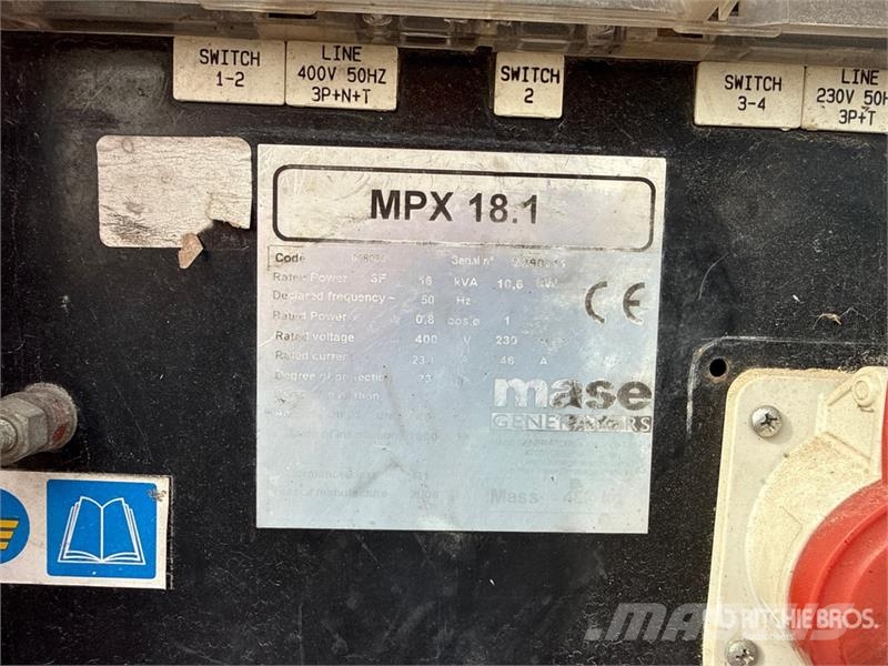 Mase MPX 18.1 16 kVA Generator Set Generatori diesel