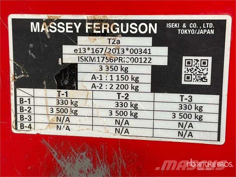Massey Ferguson 1755E 2WD Tractor Tractors