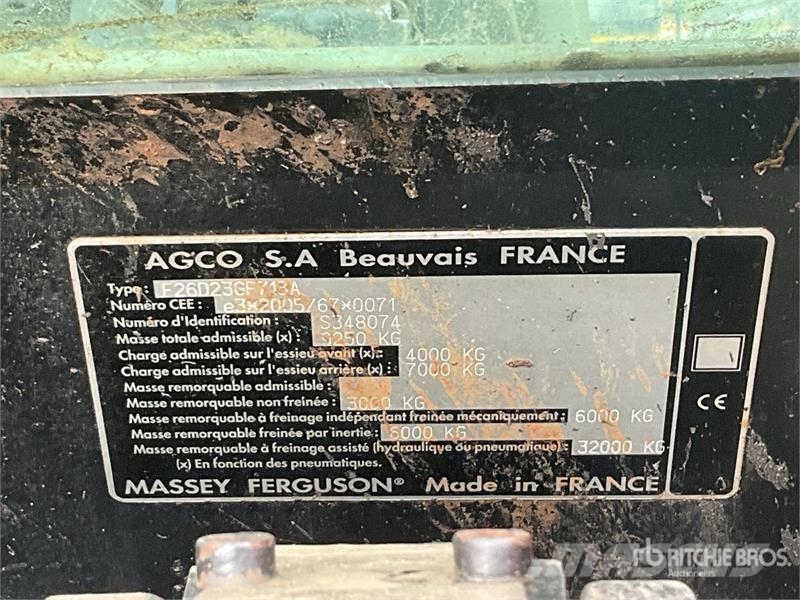 Massey Ferguson 5475 4WD Tractor Tracteur