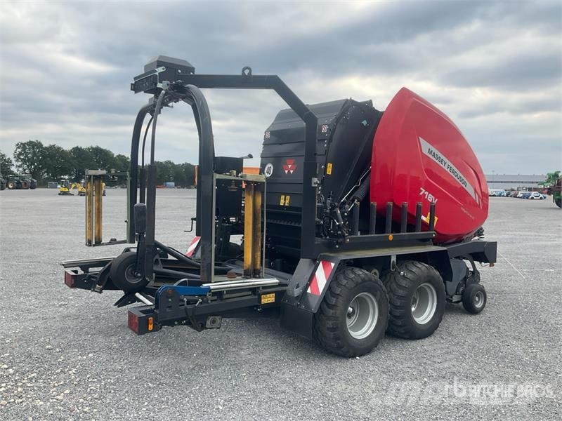 Massey Ferguson 716V Combination Baler Wrapper مغلفات