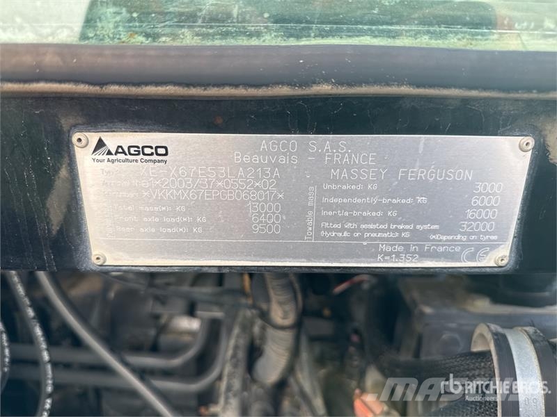 Massey Ferguson 7724 4x4 Tracteur Agricole 4WD Tractor Traktoren