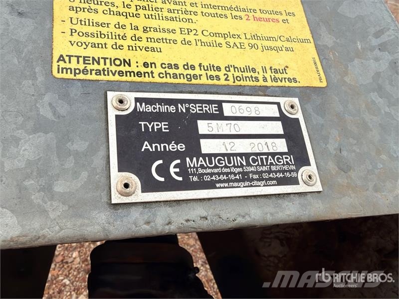 Mauguin Citagri 5M70 Broyeur De Fosse Liquid Manure Agitat Manure spreaders