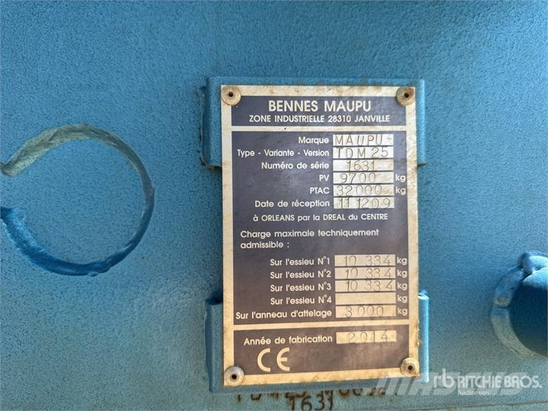Maupu TDM25 Benne Cerealiere 3 Essieux 22.3T Tri/A Carri per la granella