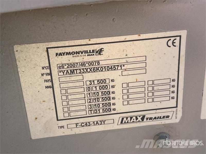 MAX Trailer MAX-300 Tri/A Semi Remorque Porte Engin Lowboy Tra Нискотоварачи