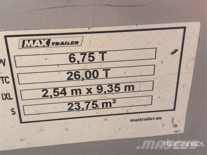 MAX Trailer MAX-300 Tri/A Semi Remorque Porte Engin Lowboy Tra Нискотоварачи