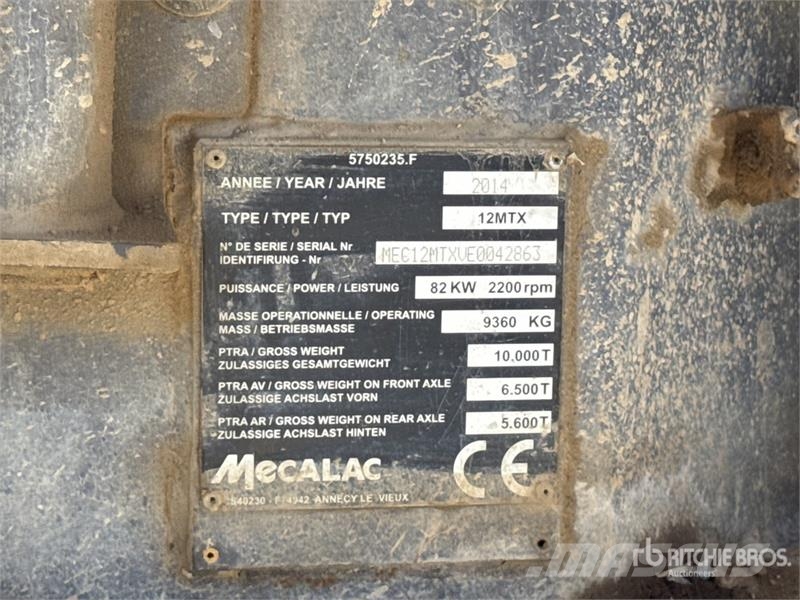 Mecalac 12MTX حفارات بعجل