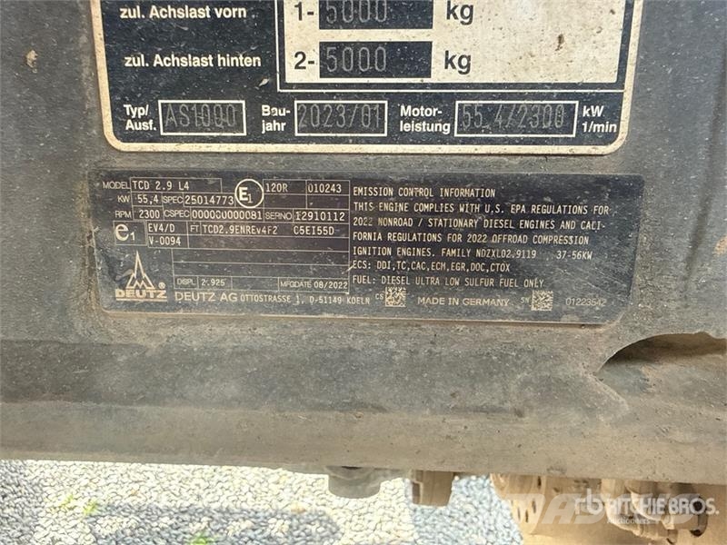 Mecalac AS1000 Wheel Loader Tekerlekli yükleyiciler