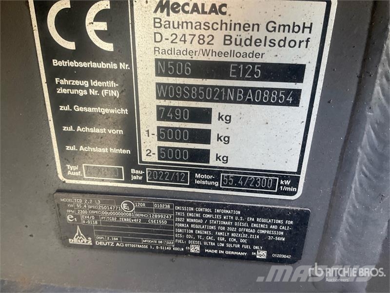 Mecalac AS850 Wheel Loader Iekrāvēji uz riteņiem