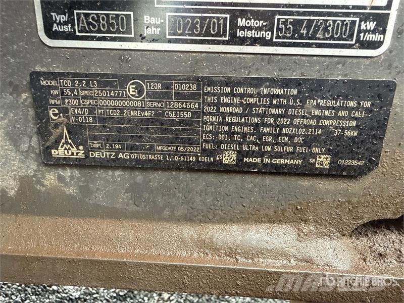 Mecalac AS850 Wheel Loader Wheel loaders