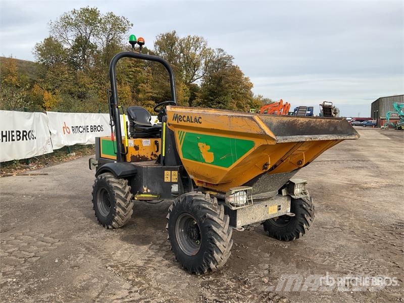Mecalac TA3 3 ton 4x4 Swivel Dumper Site dumpers