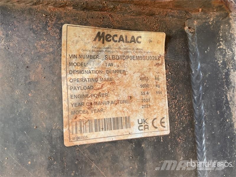 Mecalac TA9 Mini pašizgāzēji