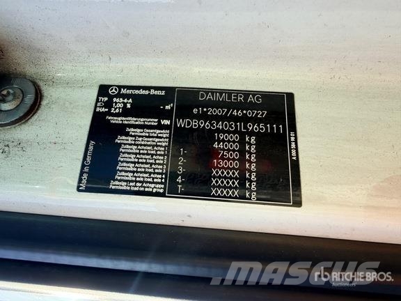 Mercedes-Benz Actros 1842 4x2 Tracteur Routier Cabine Couchette Naudoti vilkikai
