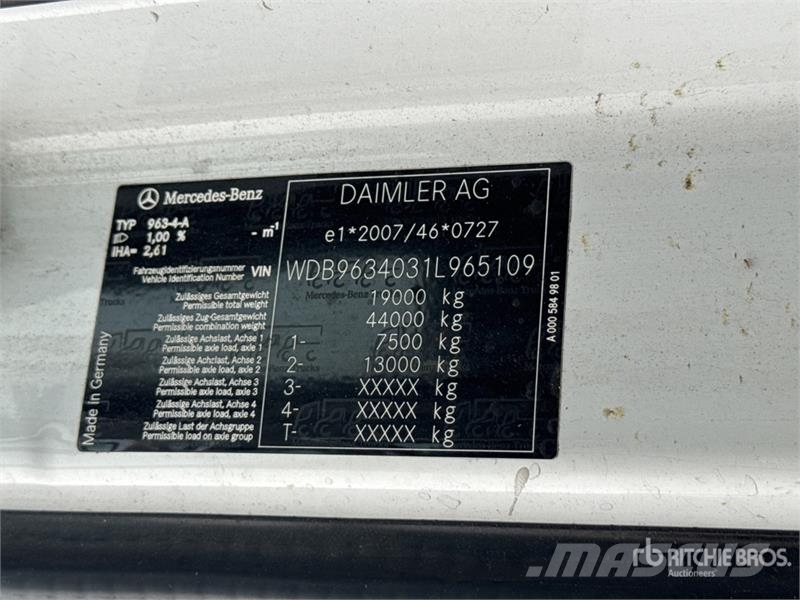 Mercedes-Benz Actros 1842 4x2 Tracteur Routier Cabine Couchette Motrici e Trattori Stradali