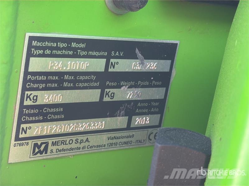 Merlo 34.10TOP Telehandler Teleskopik yükleyiciler