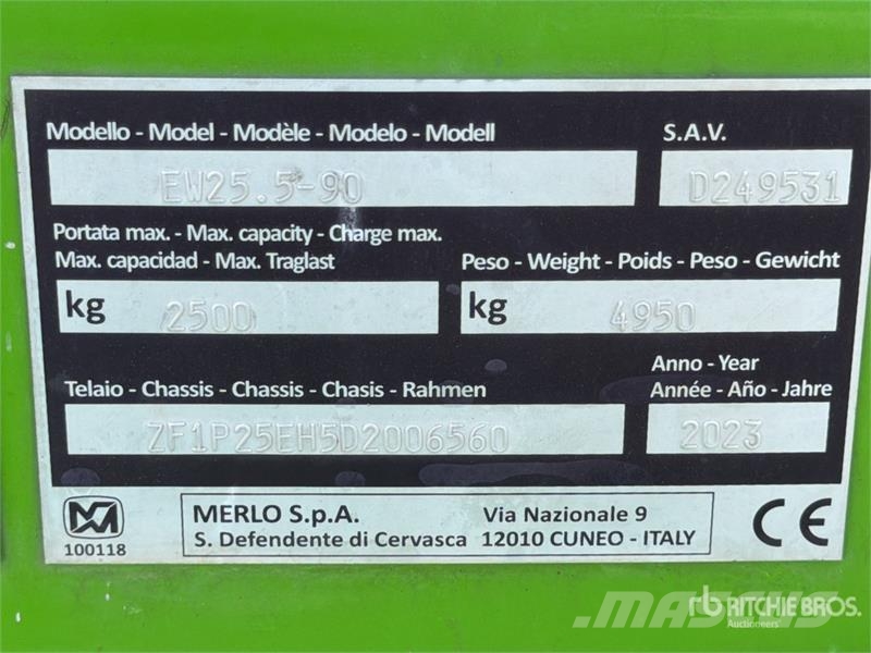 Merlo E-Worker 25.5-90 Electric Telehandler Teleskopski viličari