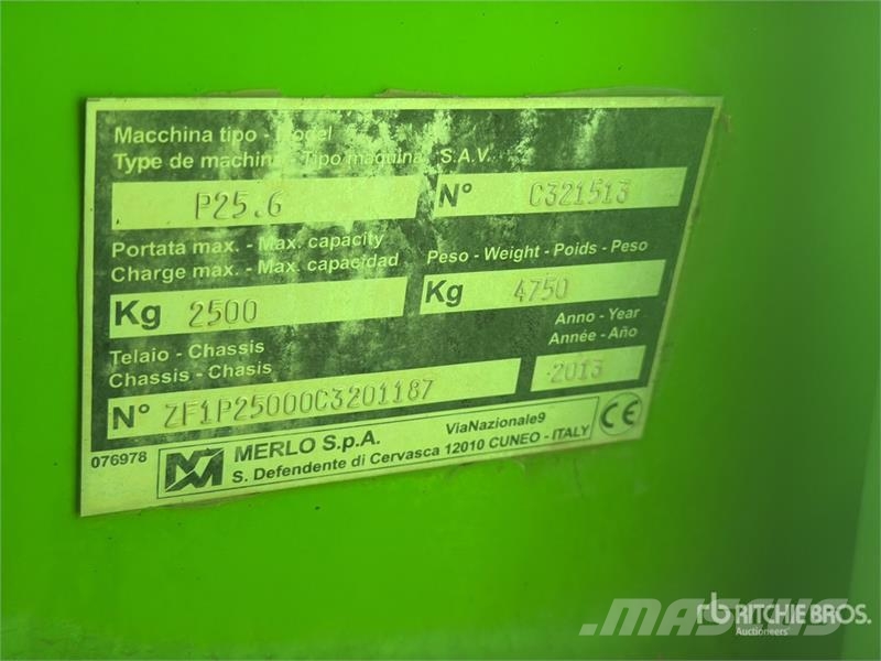 Merlo P25.6 Chariot Telescopique Telehandler Teleskoplader