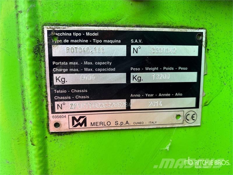 Merlo ROTO 40.18S Telehandler Teleskopski viličarji