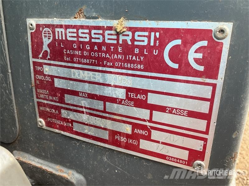 Messersi TC95d Stand-On Hi-Tip Mini Crawler Dumper Mini Dumpers