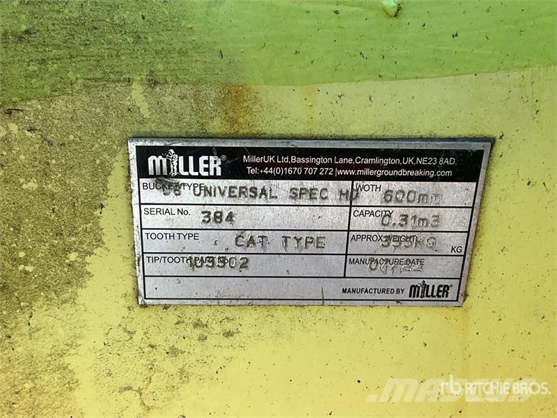 Miller 600 mm Digging Excavator Bucket (Unused) Kašike / Korpe