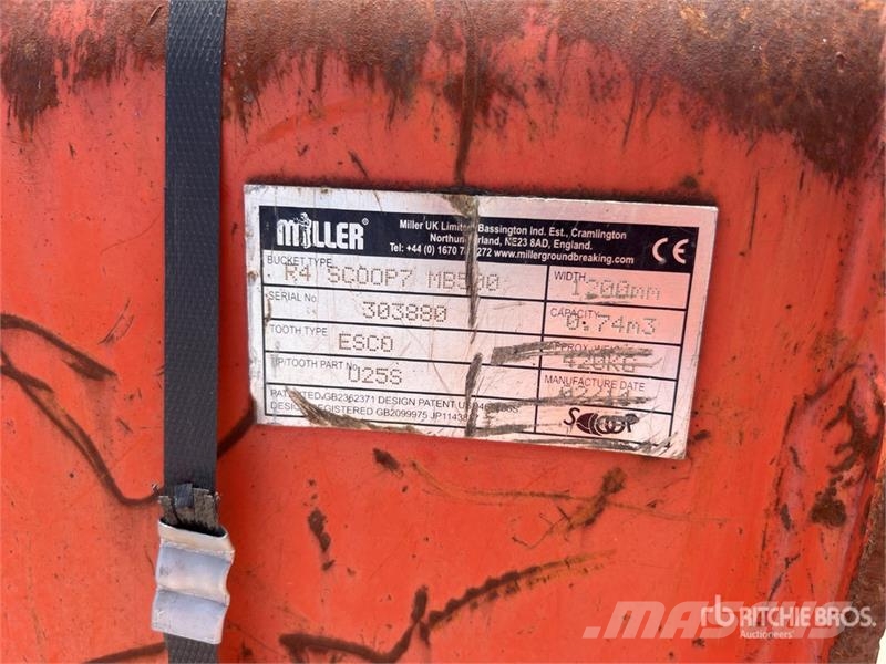 Miller MB500 Digging Godet Bucket Kaušai
