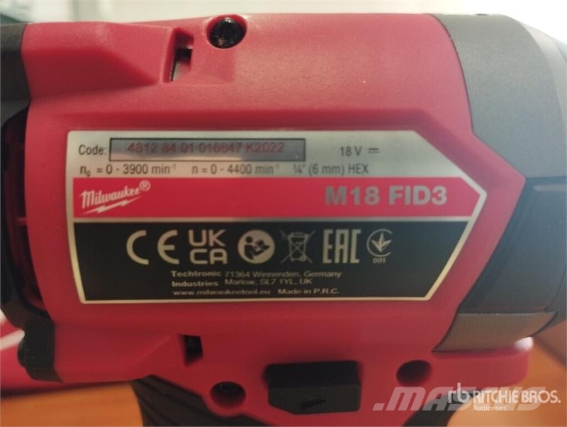MILWAUKEE M18 FPP6G3 Qty of Equipment (Unused) Ostale komponente za građevinarstvo
