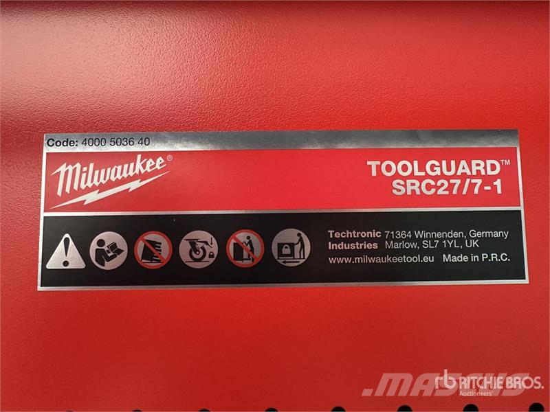MILWAUKEE SRC27/7-1 Professional Red Black Tool Cabinet (Unu Sonstige Baumaschinen